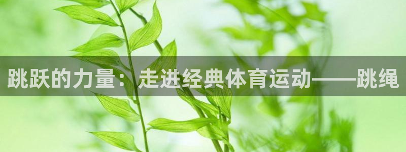 k1体育棋牌：跳跃的力量：走进经典体育运动——跳绳