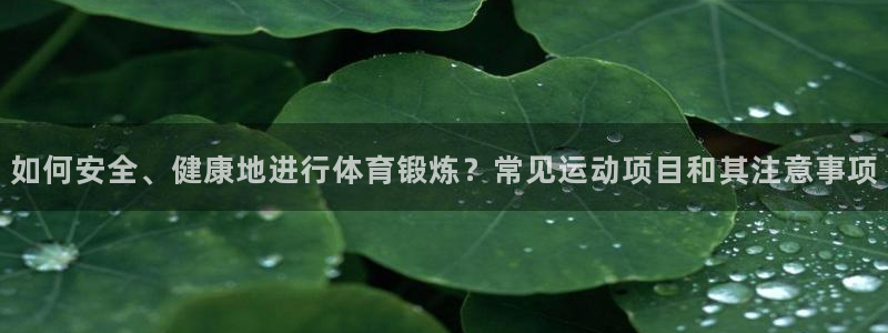 k1体育平台最新网站下载：如何安全、健康地进行体育锻炼？常见运动项目和其注意事项